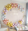 Rose Gold Birthday Balloon Ring Backdrop