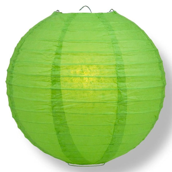 Round Paper Lanterns, 12 Inch, Green sold by Funzoop - The Party Shop