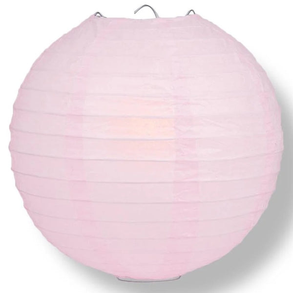 Round Paper Lanterns, 12 Inch, Light Pink sold by Funzoop - The Party Shop