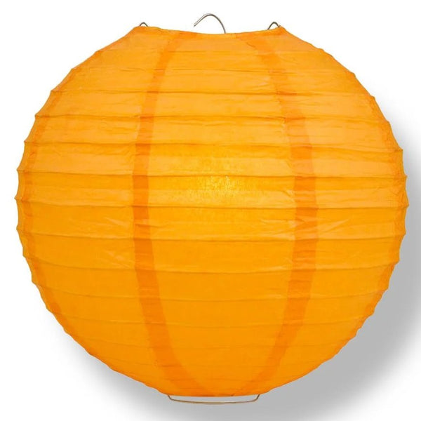 Round Paper Lanterns, 12 Inch, Orange sold by Funzoop - The Party Shop