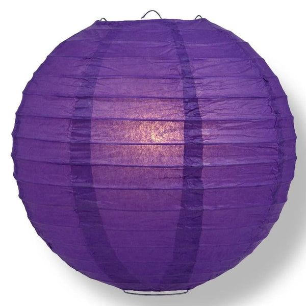 Round Paper Lanterns, 12 Inch, Purple sold by Funzoop - The Party Shop
