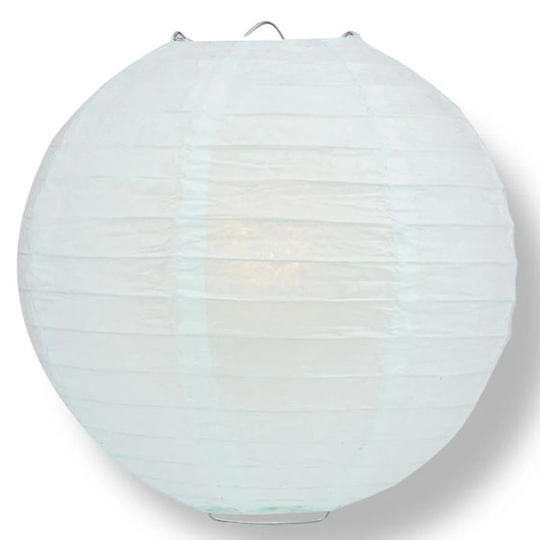 Round Paper Lanterns, 12 Inch, White sold by Funzoop - The Party Shop