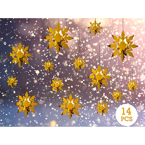Winter wonderland snowflake swirl hanging decoration for festive party décor from Funzoop The Party Shop