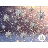 Snowflakes Hanging Swirls Decoration Set, Silver