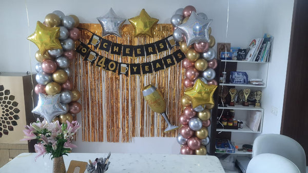 Star Home Balloon Decoration for Birthday