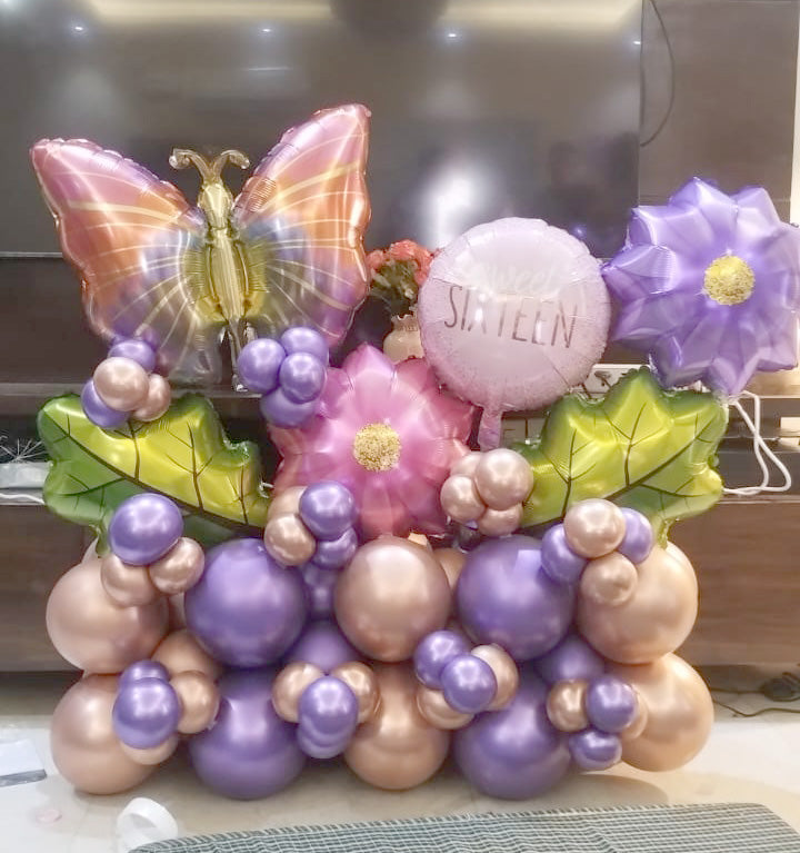 Sweet 16 Butterfly Balloon Centerpiece in Gurgaon