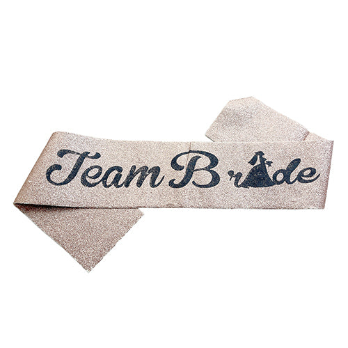 Team Bride Glitter Sash, Assorted Color