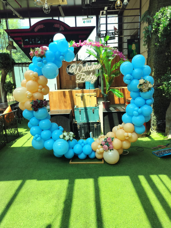 Welcome Baby Boy Balloon Decoration