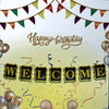 Welcome Paper Party Wall Banner, Black & Gold