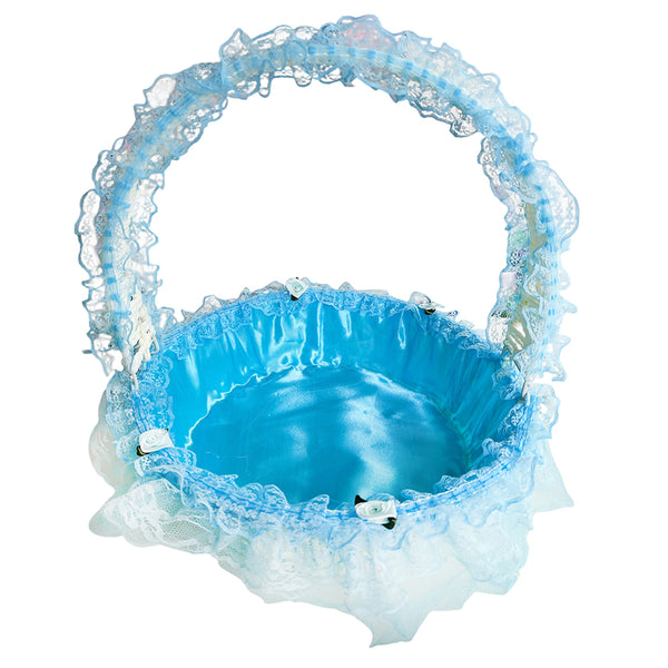 Western Style Gift Basket, Blue/Pink