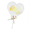 Gold Beaded Acrylic Happy Birthday Cake Topper
