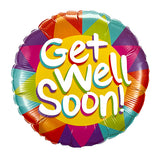 18 inches get well wishes foil balloon with cheerful recovery message from Funzoop The Party Shop
Get well soon themed helium foil balloon decoration for recovery surprises from Funzoop The Party Shop
Round recovery message foil balloon for wellness and hospital room décor from Funzoop The Party Shop
