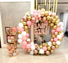 Baby Arrival with Balloon Arch and Box Cubes [ BA14 ]