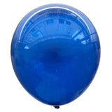 Glossy blue metallic latex balloons for birthdays and themed party decoration from Funzoop The Party Shop
