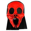 Halloween Plastic Scream Ghost Mask, Red & Gold Options by Funzoop