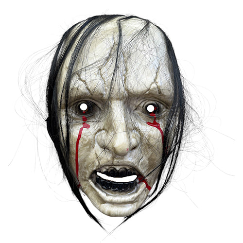 Halloween Plastic Zombie Horror Face Mask - 1 Pc by Funzoop
