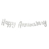 Happy Anniversary Glitter Wall Banner