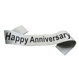 HAPPY ANNIVERSARY GLITTER SASH-funzoop-thepartyshop