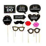Happy anniversary party photo props set for couple celebration photography from Funzoop The Party Shop