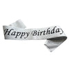 Happy Birthday glitter sash with sparkling lettering for birthday celebrations from Funzoop The Party Shop