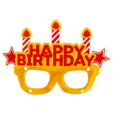 Happy Birthday party goggles with festive birthday themed frame design in assorted colors from Funzoop The Party Shop