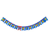 Paw Patrol inspired birthday wall banner hanging decoration for kids birthday party backdrop and celebration décor from Funzoop The Party Shop