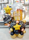 Happy Birthday Stars Cheers Balloons Centerpiece