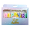 Happy Birthday Letters Candle Set