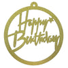 Happy Birthday Wooden Glitter Backdrop Centerpiece