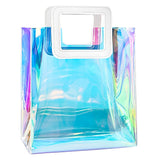 Holographic gift hamper bag with reflective rainbow finish for premium gift packaging from Funzoop The Party Shop