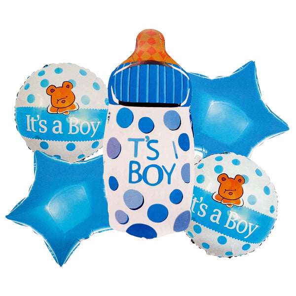 It’s a boy 5 in 1 foil balloon decoration set from Funzoop The Party Shop
Baby boy welcome foil balloon arrangement for newborn celebration from Funzoop The Party Shop
Blue it’s a boy foil balloon decoration for baby shower setup from Funzoop The Party Shop
Newborn baby boy themed foil balloon set for celebration décor from Funzoop The Party Shop
