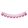 Pink It's a Girl banner decoration for baby girl arrival celebration from Funzoop The Party Shop