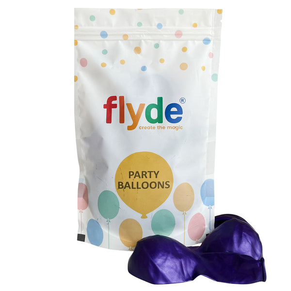 Lavender metallic pearl latex balloon product image, presenting a single-colour example within the gallery of the assorted twelve-inch balloon listing.