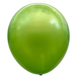 Pack of 25 lemon green metallic pearl latex party balloons for celebration decoration from Funzoop The Party Shop