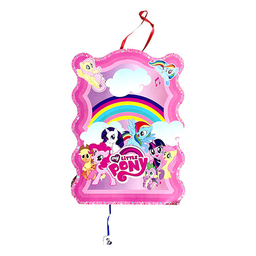 Colorful Little Pony party pinata decoration with pull strings from Funzoop The Party Shop