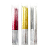 Pack of 6 long stick party cake candles for cake decoration from Funzoop The Party Shop