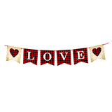 Love letter paper banner backdrop decoration for romantic party setup from Funzoop The Party Shop