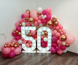 Marquee Milestone Balloon Garland Backdrop by Funzoop, The Balloon Decoration Store in Gurgaon