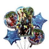 Avengers birthday party balloon decoration set with colorful glossy foil balloons from Funzoop The Party Shop