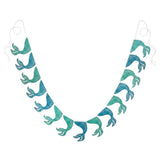 Mermaid tail shape paper banner bunting for under the sea kids birthday party decoration from Funzoop The Party Shop