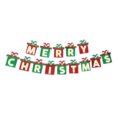 Christmas gift theme wall banner for festive holiday celebrations from Funzoop The Party Shop