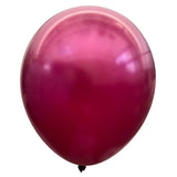 12" Metallic Crystal Latex Balloons - Burgundy [Pack of 25 pcs]