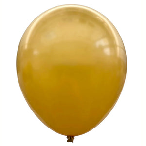Metallic Latex Pearl Balloons - Gold -funzoop-thepartyshop