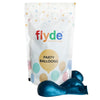 Product view of metallic pearl teal latex balloons, showing the listed colour and finish for twelve-inch party backdrop groups and celebration decorations.