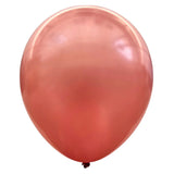 Pack of 25 rose gold metallic pearl latex party balloons for elegant celebration decoration from Funzoop The Party Shop