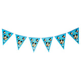 Mickey Mouse inspired birthday wall banner hanging decoration for kids birthday party backdrop and celebration décor from Funzoop The Party Shop