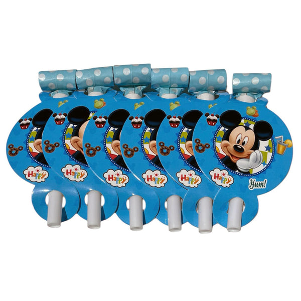 Mickey Mouse theme party blowouts pack of 6 with colorful character themed designs from Funzoop The Party Shop