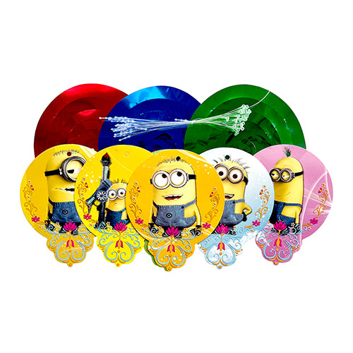 Minions character hanging swirl decoration detail