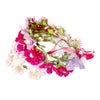 Mixed rose flowers tiara detail view