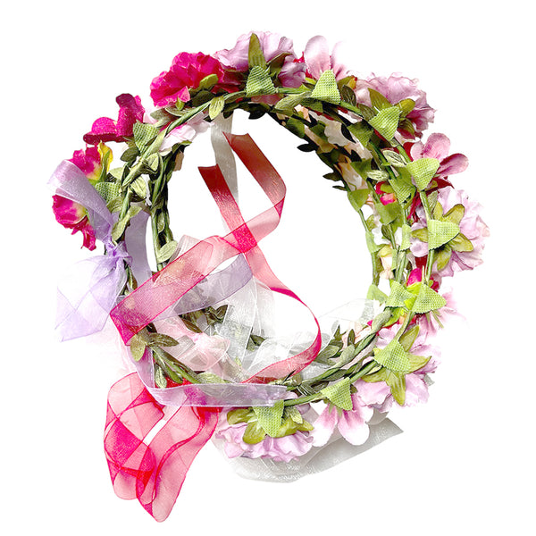 Mixed rose flowers tiara additional product view